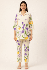 Beautiful Floral Design Cord Set