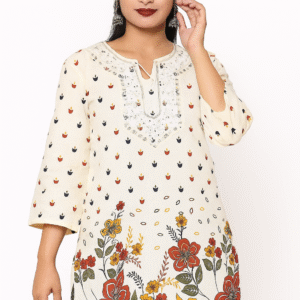 Casual Regular Sleeves Ethnic Motifs Women White Top