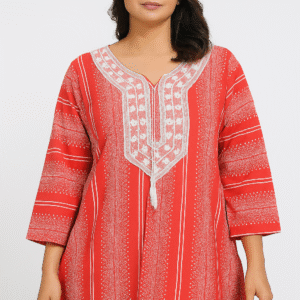 Elegant Red Printed Top